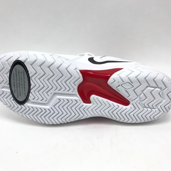Nike Air Zoom Resistance Tennis White Red Sz 9 main image 5